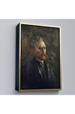 Ahşap Çerçeveli Vincent Van Gogh - Otoportre Tablo-7444