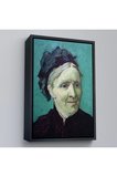 Ahşap Çerçeveli Vincent Van Gogh - Sanatçının Annesinin Portresi Tablo-7465