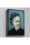 Ahşap Çerçeveli Vincent Van Gogh - Sanatçının Annesinin Portresi Tablo-7465