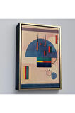 Ahşap Çerçeveli Vasiliy Kandinsky - Sakin Tablosu-7486