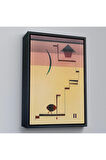 Ahşap Çerçeveli Wassily Kandinsky - Eckig Açısal Tablo-7490
