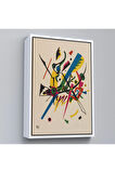 Ahşap Çerçeveli Wassily Kandinsky - Küçük Dünyalar Tablosu - Small Worlds-7495