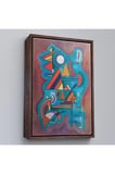 Ahşap Çerçeveli Wassily Kandinsky - Ayakta Duran Tablo - Standing-7498
