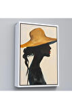 Ahşap Çerçeveli Kadın Silüeti Tablo-7568