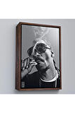 Ahşap Çerçeveli Snoop Dogg Tablo-7690
