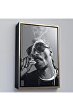 Ahşap Çerçeveli Snoop Dogg Tablo-7690