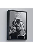 Ahşap Çerçeveli Snoop Dogg Tablo-7690