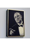 Ahşap Çerçeveli Godfather Mafya Film Tablo-7716