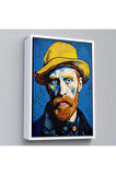 Ahşap Çerçeveli Vincent Van Gogh Portre Tablosu-7752