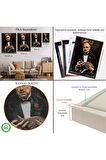 Ahşap Çerçeveli Godfather Mafya Film Tablo-7763