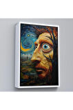 Ahşap Çerçeveli Vincent Van Gogh Tarzı Portre Tablosu-7817