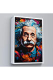 Ahşap Çerçeveli Albert Einstein Tablo-7827