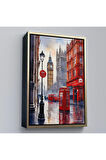 Ahşap Çerçeveli İngiltere Londra Şehir Manzarası-7841