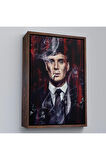 Ahşap Çerçeveli Thomas Shelby - Tommy Shelby Tablo-7842