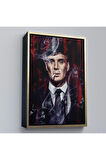 Ahşap Çerçeveli Thomas Shelby - Tommy Shelby Tablo-7842
