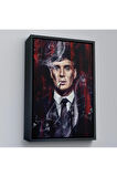 Ahşap Çerçeveli Thomas Shelby - Tommy Shelby Tablo-7842