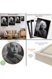 Ahşap Çerçeveli Albert Einstein Tablo-7845