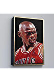 Ahşap Çerçeveli Michael Jordan Tablo-7928