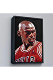 Ahşap Çerçeveli Michael Jordan Tablo-7928