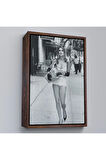 Ahşap Çerçeveli Cindy Crawford Tablosu-7976