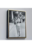 Ahşap Çerçeveli Cindy Crawford Tablosu-7976