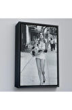 Ahşap Çerçeveli Cindy Crawford Tablosu-7976