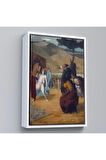 Ahşap Çerçeveli Edgar Degas - İskender Ve Bucephalus Tablosu-8056