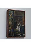 Ahşap Çerçeveli Johannes Vermeer - Katolik İnancının Alegorisi Tablo- Allegory Of The Catholic Faith-8057