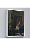 Ahşap Çerçeveli Johannes Vermeer - Katolik İnancının Alegorisi Tablo- Allegory Of The Catholic Faith-8057