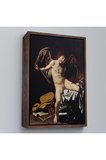 Ahşap Çerçeveli Caravaggio - Aşk Meleği/Tanrısı Victor Tablo - Cupid As Victor-8060