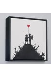Ahşap Çerçeveli Bansky Kids On Guns - Silahlı Çocuklar Tablosu-8336