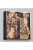 Ahşap Çerçeveli Gustav Klimt - Die Braut Unvollende Tablosu-8339