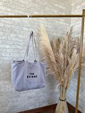 TOTE BAG NAKIŞLI ÇITÇITLI EL VE PLAJ ÇANTASI LAPTOP KİTAP HAVLU SIĞACAK BOYUTTADIR.