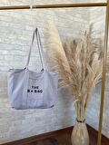 TOTE BAG NAKIŞLI ÇITÇITLI EL VE PLAJ ÇANTASI LAPTOP KİTAP HAVLU SIĞACAK BOYUTTADIR.