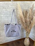 TOTE BAG NAKIŞLI ÇITÇITLI EL VE PLAJ ÇANTASI LAPTOP KİTAP HAVLU SIĞACAK BOYUTTADIR.