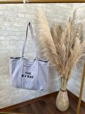 TOTE BAG NAKIŞLI ÇITÇITLI EL VE PLAJ ÇANTASI LAPTOP KİTAP HAVLU SIĞACAK BOYUTTADIR.