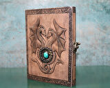 Taşlı Deri Defter Model 8