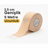 Kinezyo Ağrı Bandı 2.5 cm X 5 m Ten Rengi