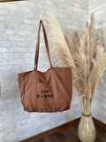 TOTE BAG NAKIŞLI ÇITÇITLI EL VE PLAJ ÇANTASI LAPTOP KİTAP HAVLU SIĞACAK BOYUTTADIR.