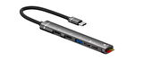 ZR562 Type-C 5 İn 1 Usb Hub Card Reader
