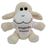 Hoşgeldin Kuzum Tişörtlü Peluş Kuzu