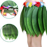 Tropikal Esintili Hawaii Yapraklı Parti Eteği Yetişkin Boy