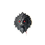 Antika Tarz Dekoratif Pirinç Aslan Kapı Zili - 100x78 mm, Oksit, Led Işıklı