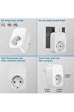 Tekli Yüksek Voltaj Korumalı Duvar Prizi 2x Type-c 1x Usb Çıkışlı Priz Grup Priz Çoğaltıcı Beyaz