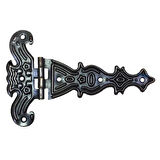 Dekoratif, Sac Tek Kuyruklu Menteşe - 69x102 Mm, Büyük, Eskitme, 1 Adet