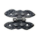 Antika Tarz Dekoratif Pirinç Bodur Menteşe - 75x50 Mm, Oksit