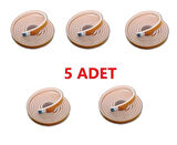 5 Adet 3 Metre Yapışkanlı Kapı Bandı Isı Yalıtım Süngeri