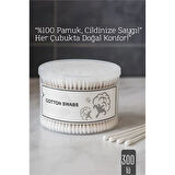%100 Pamuk Kulak Çubuğu – 300’lü Paket