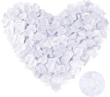 Beyaz Renk Gül Yaprağı Şekilli Konfeti 1 Paket 100 Adet