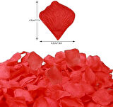 Kırmızı Renk Gül Yaprağı Şekilli Konfeti – 10 Paket 1000 Adet
